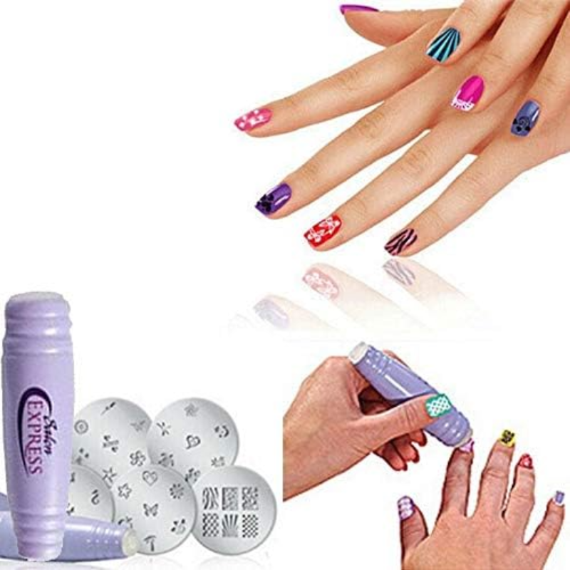 Salon Express Nail Art Stamping Kit Main Image